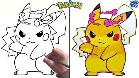 How To Draw Gigantamax Pikachu .
